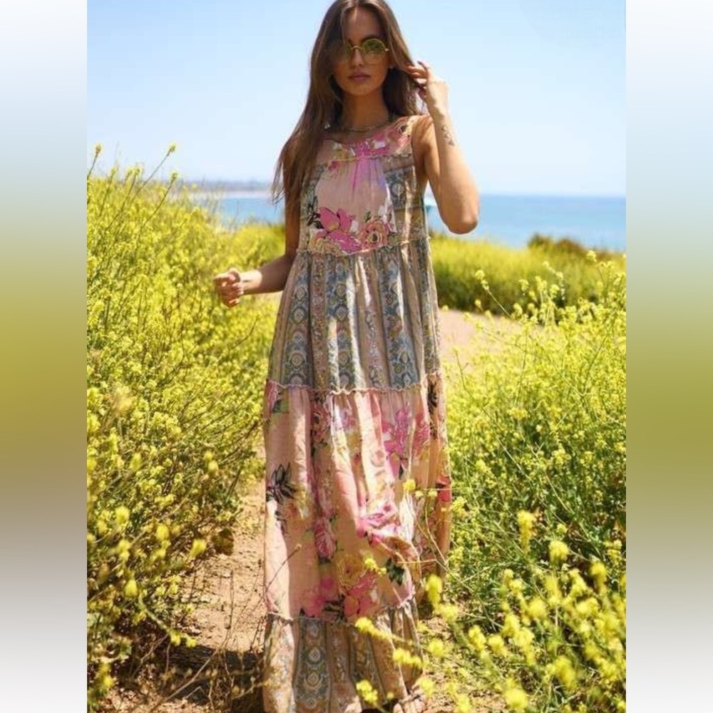 400. Women’s Floral Bohemian Mix Dress NWT